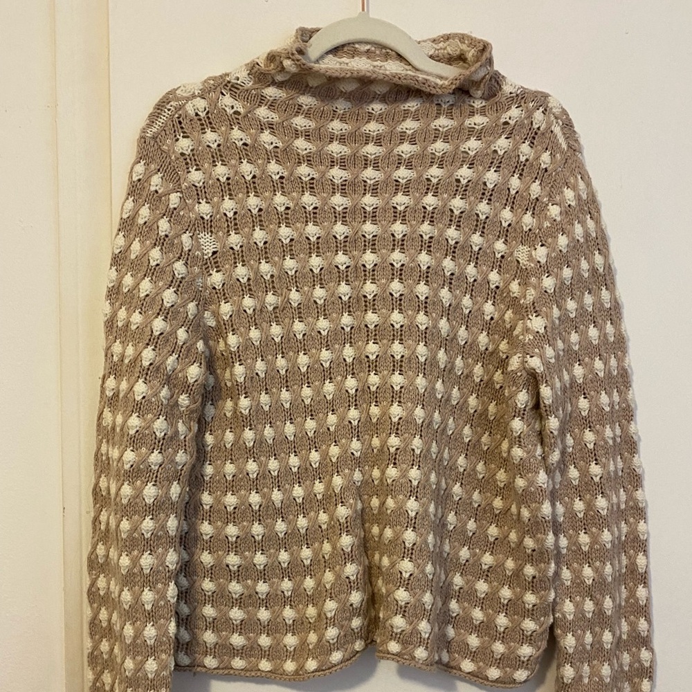 Mock neck knit Scandinavian sweater